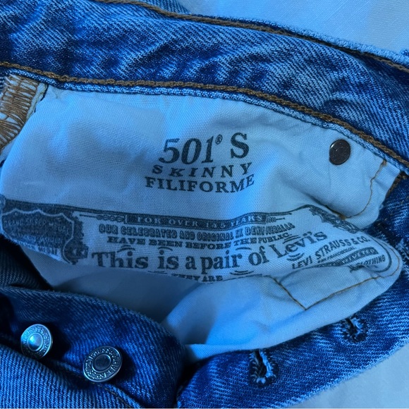 Levi’s 501 skinny *have been hemmed to be more cropped* - Picture 4 of 6